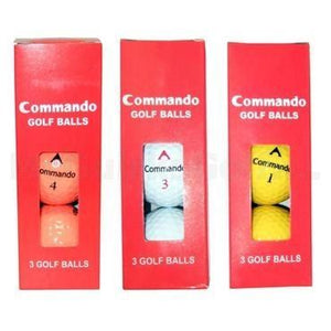 Commando Golf Balls 3 Pack Sleeve