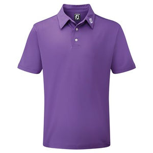 Stretch Pique Solid Polo Purple