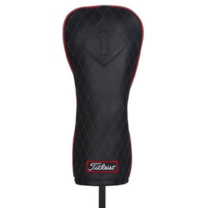 Leather Driver Headcover Jet Black