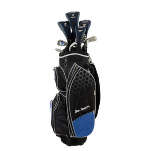 M8 Golf Package Set Graphite/Steel Shaft Cart Bag Blue +1 Inch Longer