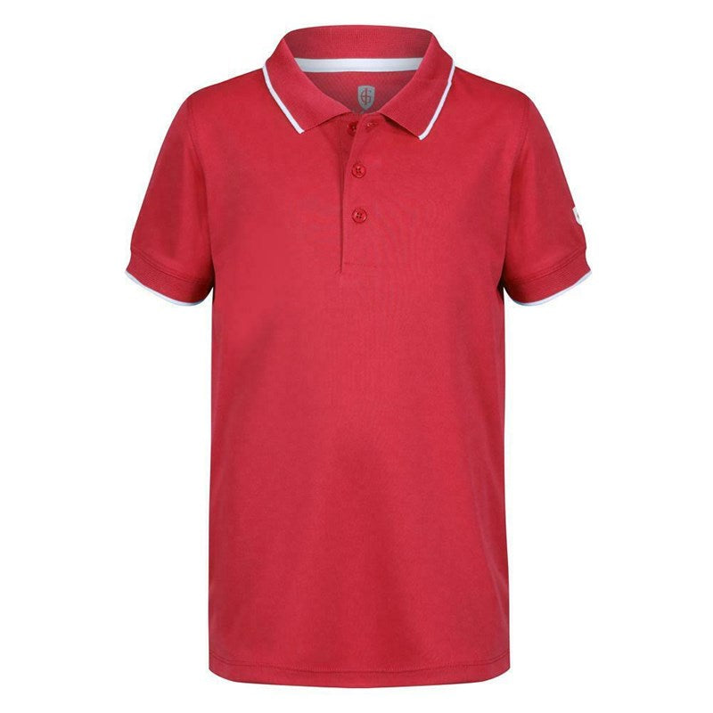 Juniors Performance Quick Drying Stretch Polo Shirt Red