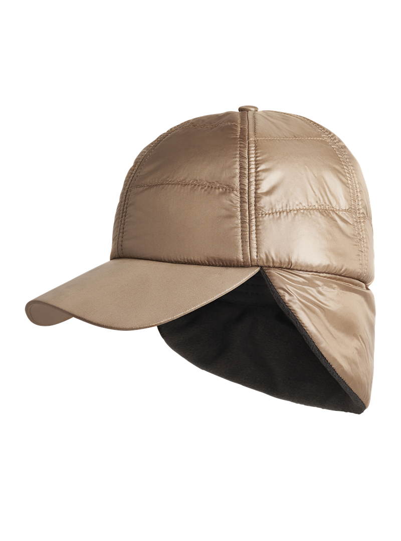 Ladies Quilted Warm Cap Tannin