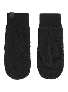 Ladies Pile Mittens Black