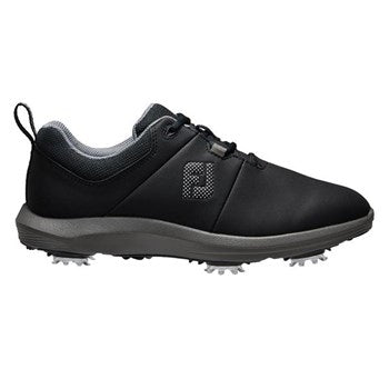 Ladies Ecomfort Golf Shoes Black/Charcoal