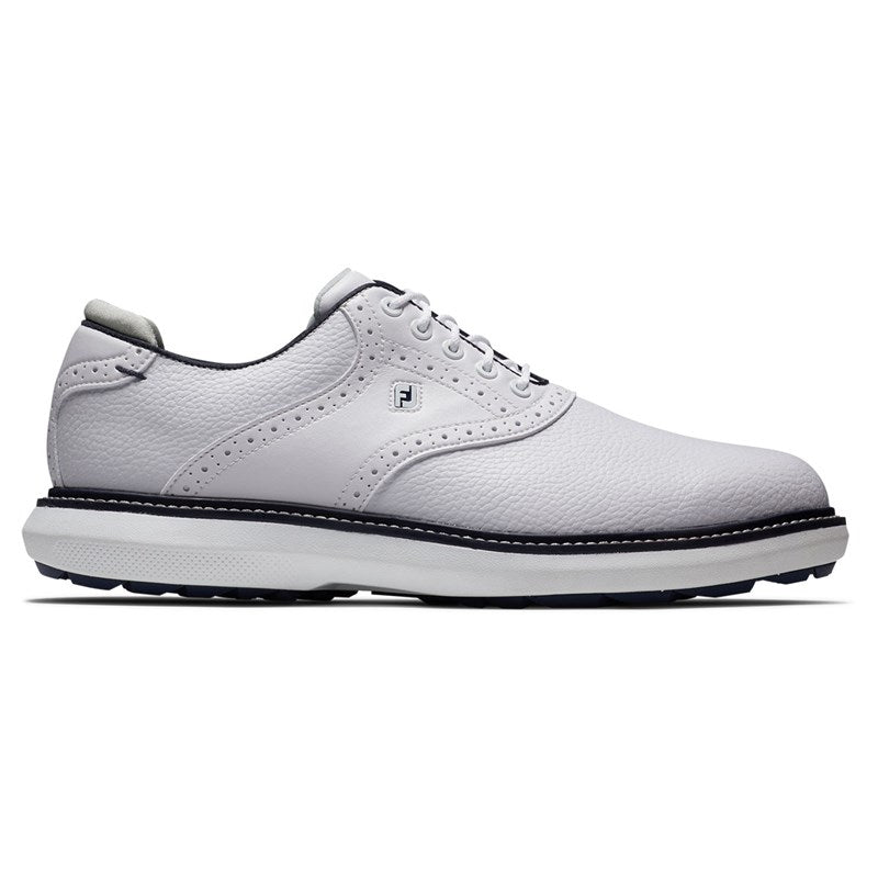 Traditions Spikeless Mens Golf Shoes White/White/Navy