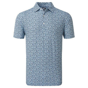 Confetti Print Polo Shirt True Blue